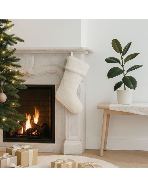 Chaussette De Noel blanche