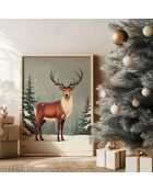 Tableau Decoratif De Noel multicolore - 33x48 cm
