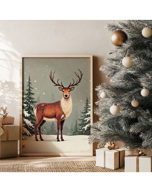 Tableau Decoratif De Noel multicolore - 33x48 cm