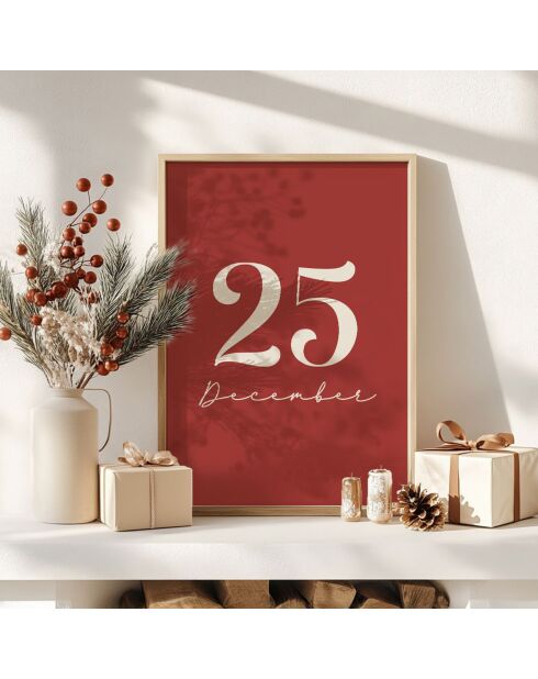 Tableau Decoratif De Noel multicolore - 33x48 cm