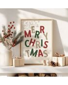 Tableau Decoratif De Noel multicolore - 33x48 cm