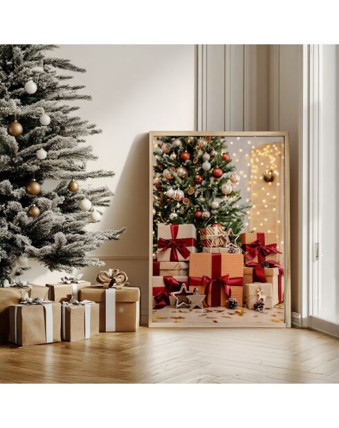 Tableau Decoratif De Noel multicolore - 33x48 cm