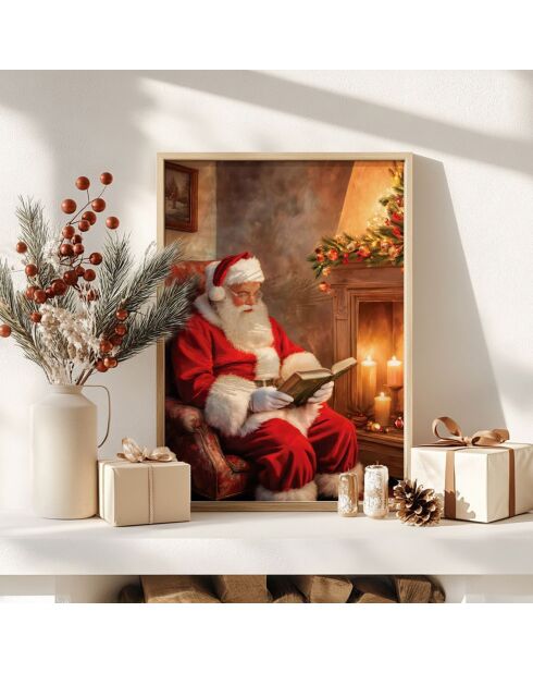 Tableau Decoratif De Noel multicolore - 33x48 cm