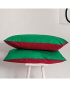Parrure De Lit De Noel  rouge/vert
