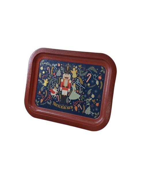Bandeja navideña multicolor - 23,3 x 30,7 cm