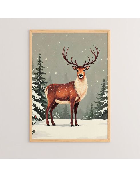 Tableau Decoratif De Noel multicolore - 33x48 cm