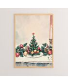 Tableau Decoratif De Noel multicolore - 33x48 cm