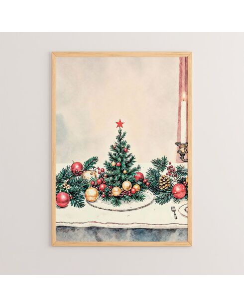 Tableau Decoratif De Noel multicolore - 33x48 cm