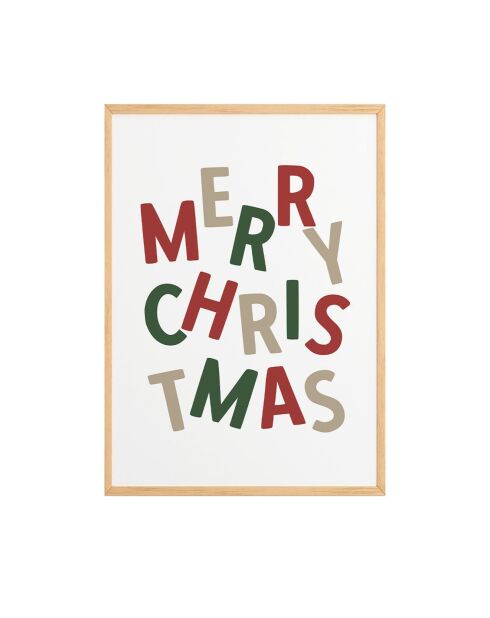 Tableau Decoratif De Noel multicolore - 33x48 cm