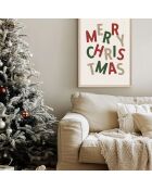 Tableau Decoratif De Noel multicolore - 33x48 cm