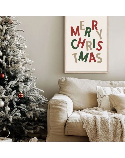 Tableau Decoratif De Noel multicolore - 33x48 cm