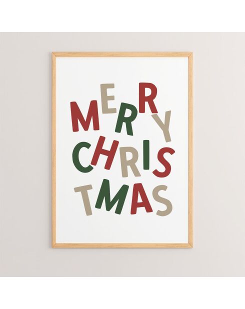 Tableau Decoratif De Noel multicolore - 33x48 cm