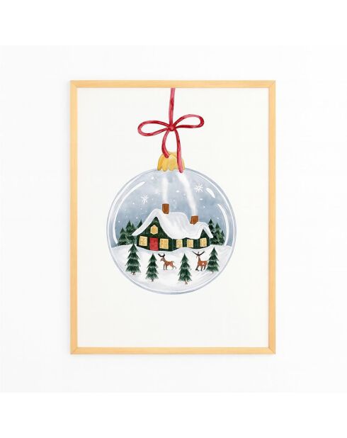 Tableau Decoratif De Noel multicolore - 33x48 cm
