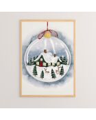 Tableau Decoratif De Noel multicolore - 33x48 cm