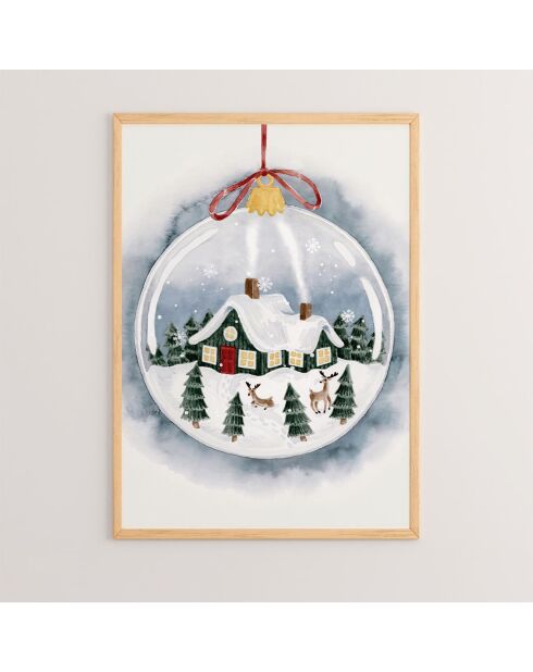 Tableau Decoratif De Noel multicolore - 33x48 cm