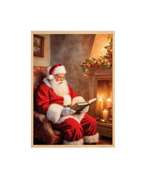 Tableau Decoratif De Noel multicolore - 33x48 cm