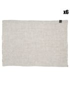 6 Sets de table 100% Lin Cuba lin