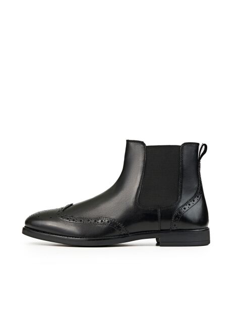 Chelsea Boots en Cuir Alexander Noires