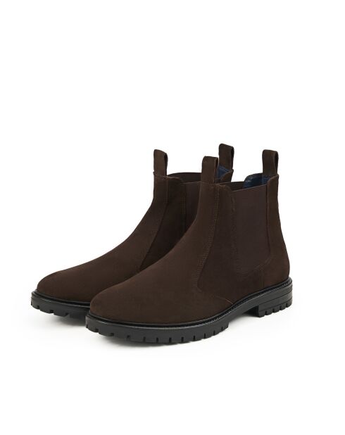 Chelsea Boots en Daim Kason Marron