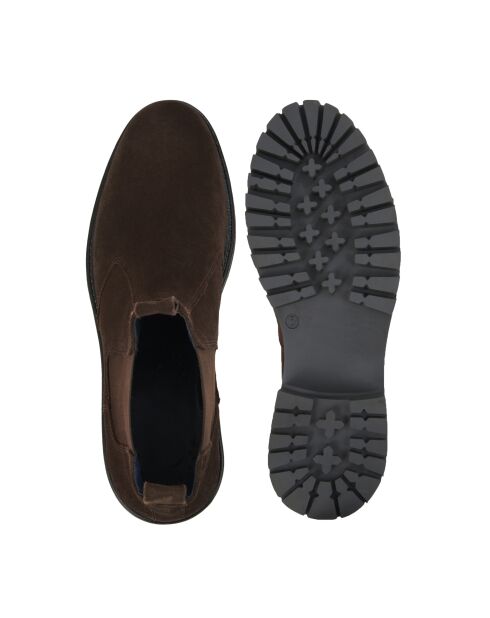 Chelsea Boots en Daim Kason Marron