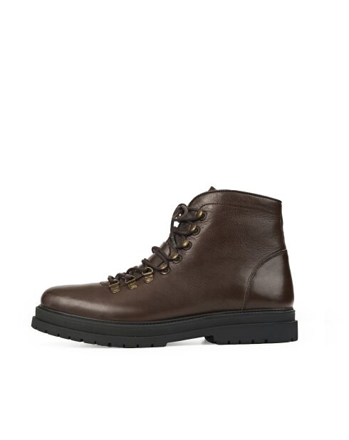 Boots en Cuir Mitchell Marron