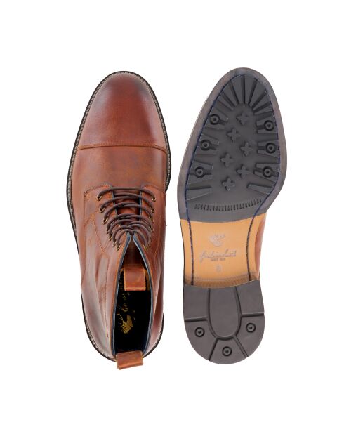 Boots en Cuir Coach Tasker Marron