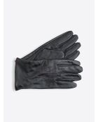 Coffret gants en cuir noirs