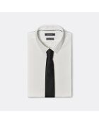 Cravate en Soie mélangée unie noire