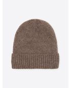 Bonnet faux-uni taupe