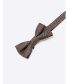 Papillon in misto seta color cioccolato