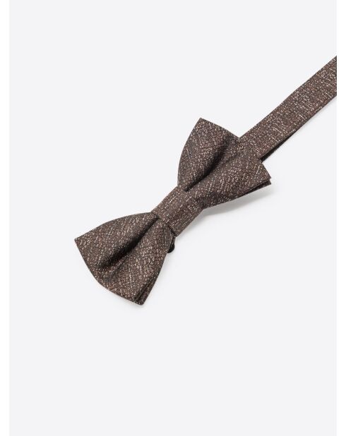 Papillon in misto seta color cioccolato