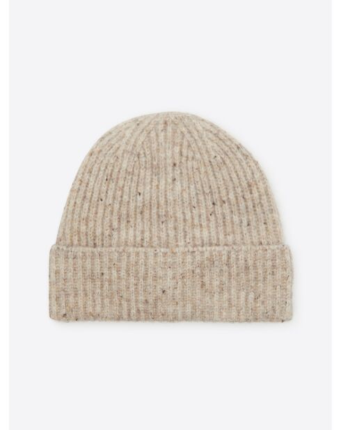 Bonnet faux-uni beige gris