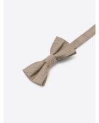 Noeud papillon en mélange de coton soie doré