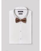 Vlinderdas van cognackleurige zijdemix