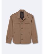 Blouson col chemise - L'atelier marron ours