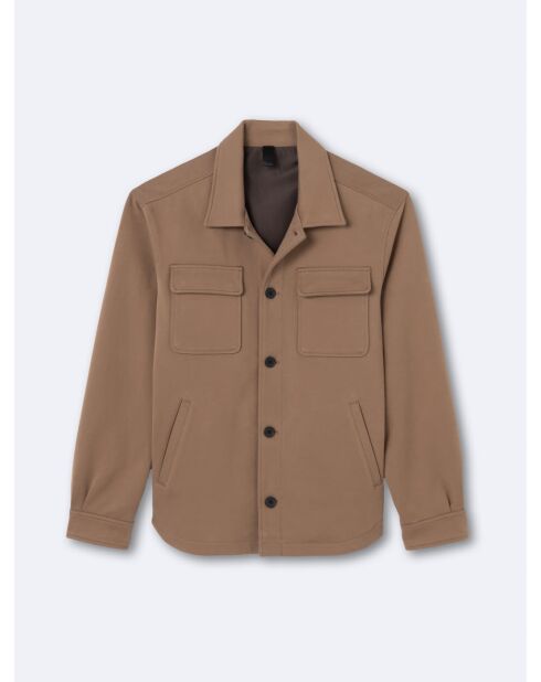 Blouson col chemise - L'atelier marron ours