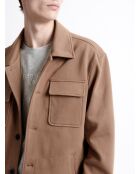 Blouson col chemise - L'atelier marron ours