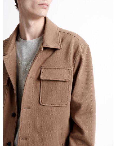 Blouson col chemise - L'atelier marron ours