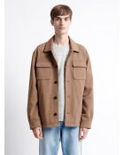 Blouson col chemise - L'atelier marron ours