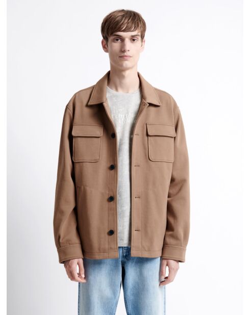 Blouson col chemise - L'atelier marron ours