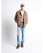 Blouson col chemise - L'atelier marron ours