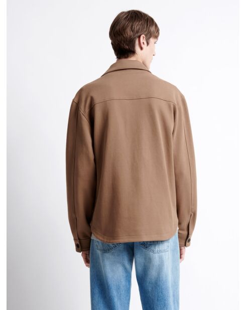 Blouson col chemise - L'atelier marron ours
