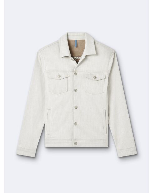 Blouson 100% coton écru
