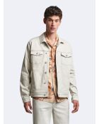 Blouson 100% coton écru