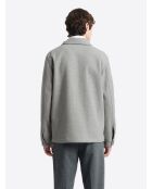 Veste ville slim unie gris souris