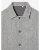 Veste ville slim unie gris souris