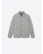 Veste ville slim unie gris souris