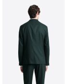 Veste de costume slim en flanelle vert profond