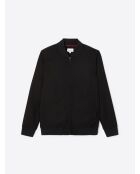 Sweat col teddy zippé noir