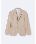 Veste de ville slim armuré beige